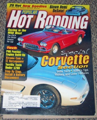 POPULAR HOT RODDING 1998 FEB - CORVETTE SPECIAL